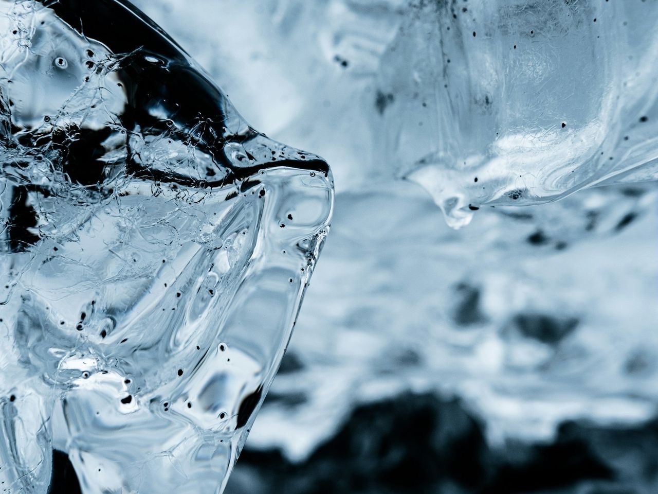 water drops on clear glass