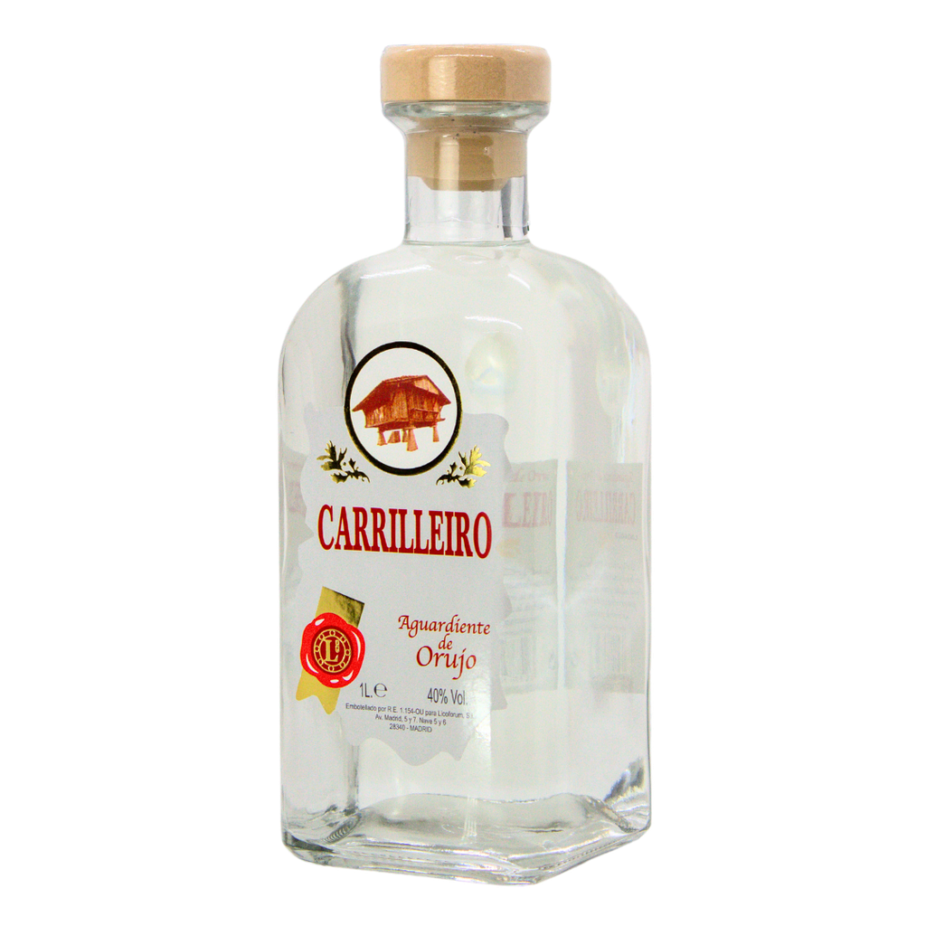 Aguardiente Orujo Blanco CARRILEIRO 1L Frasca