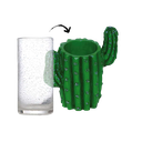 Soporte Vaso Tiki Cactus H21x8cm Krittikali