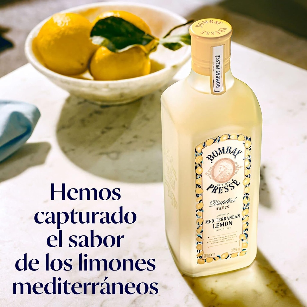 Ginebra BOMBAY CITRON PRESSÉ LEMON FLAVOURED 70cl