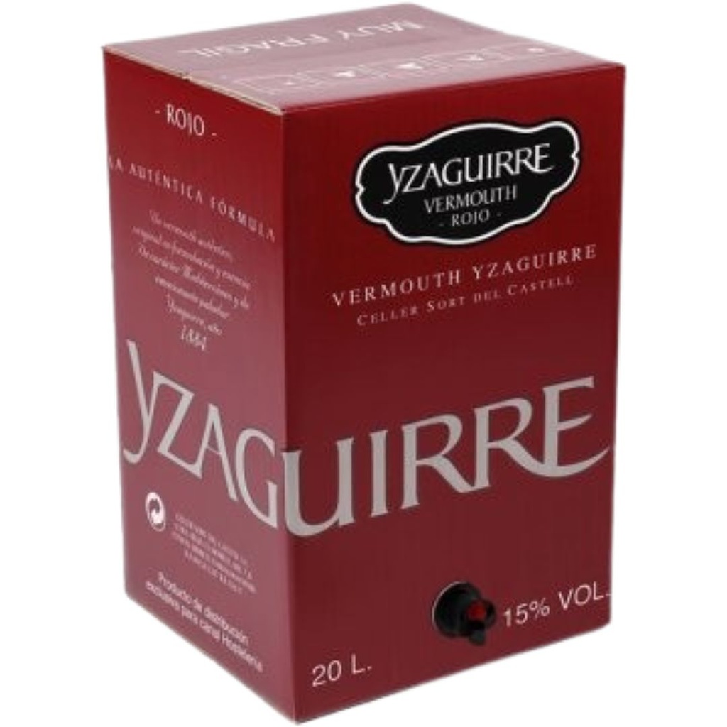 Vermouth YZAGUIRRE Clásico Rojo *Bag in Box Grifo 15º 20L