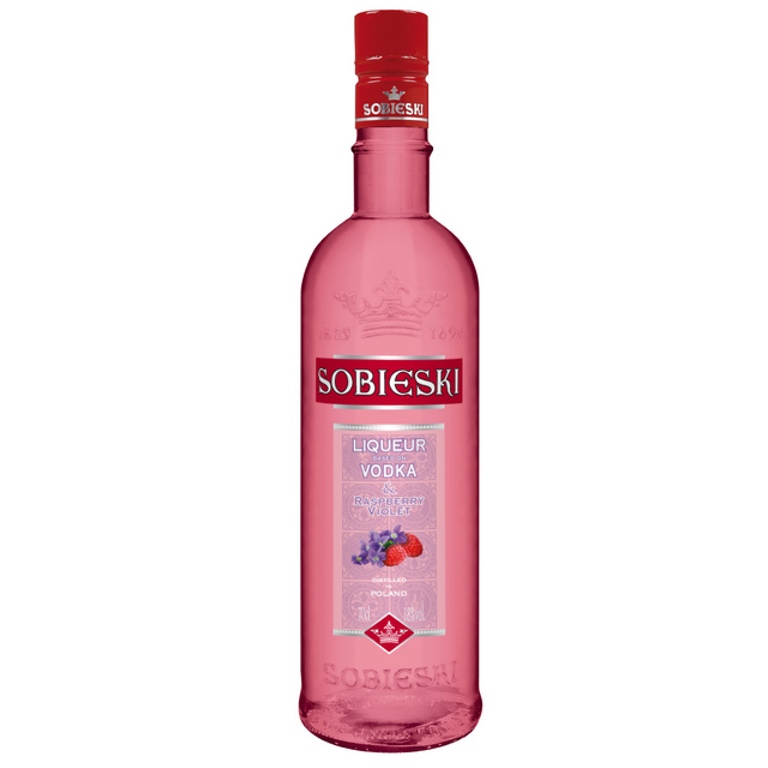 Licor de Vodka SOBIESKI FRAMB-VIOLETA 70cl